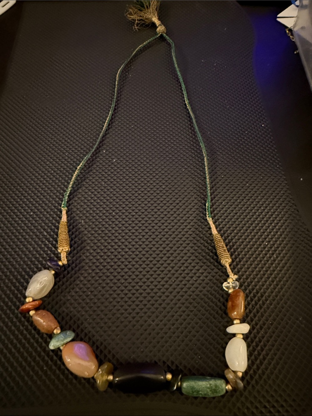 Handcrafted Multicolor Stone Bead Necklace - Women's Jewelry